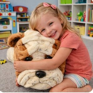 Plush Bulldog Toy for Kids